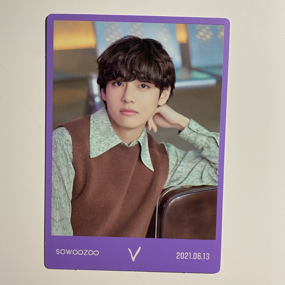 BTS V/TAEHYUNG PHOTOCARD OFFICIAL 2021 MUSTER SOWOOZOO